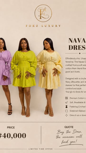 Fokz Luxury Navae Dress